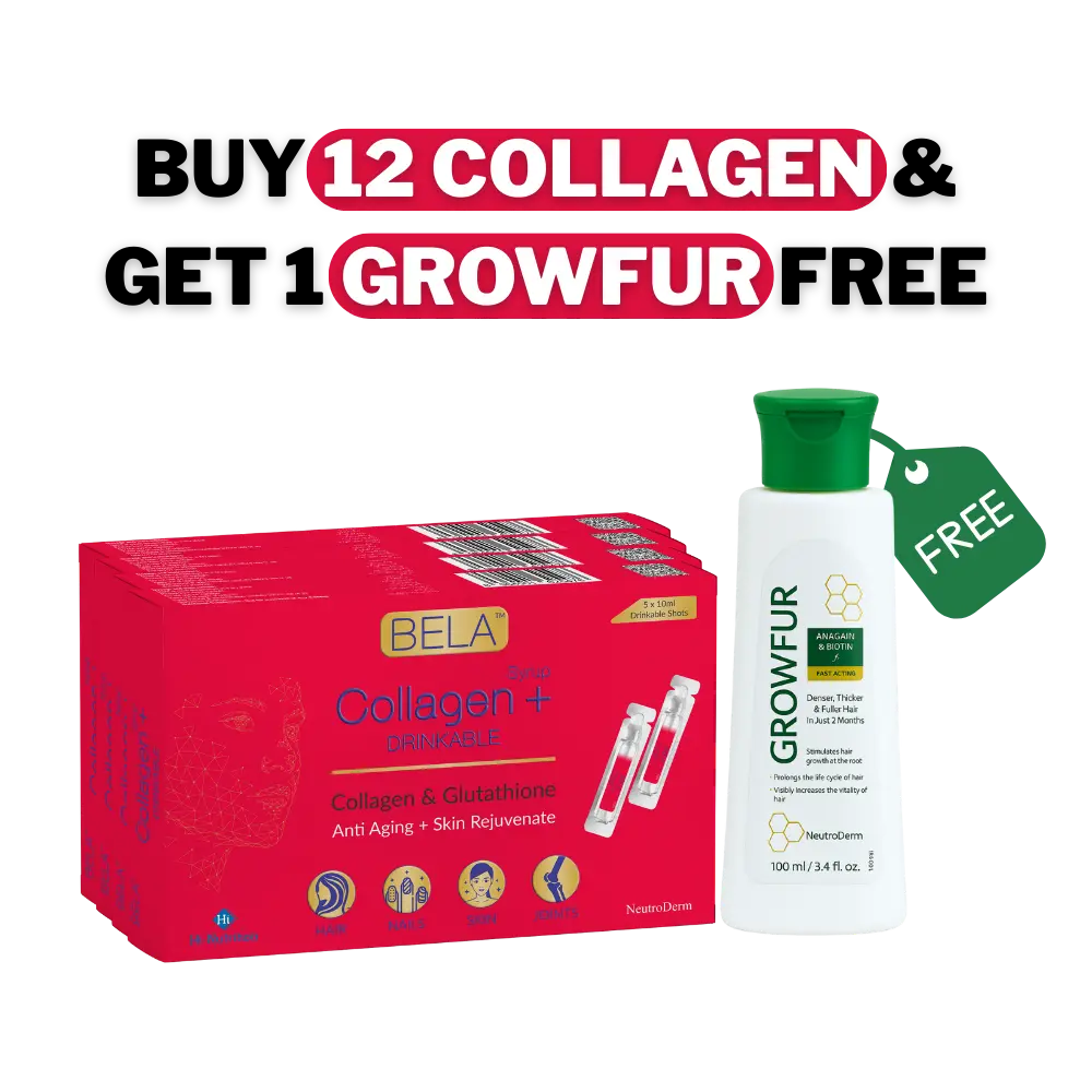 Buy 12 Collagen Drinkable Packs Get Shampoo Free